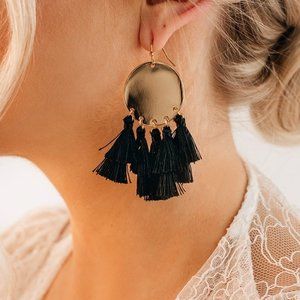 Black Dangle Earrings